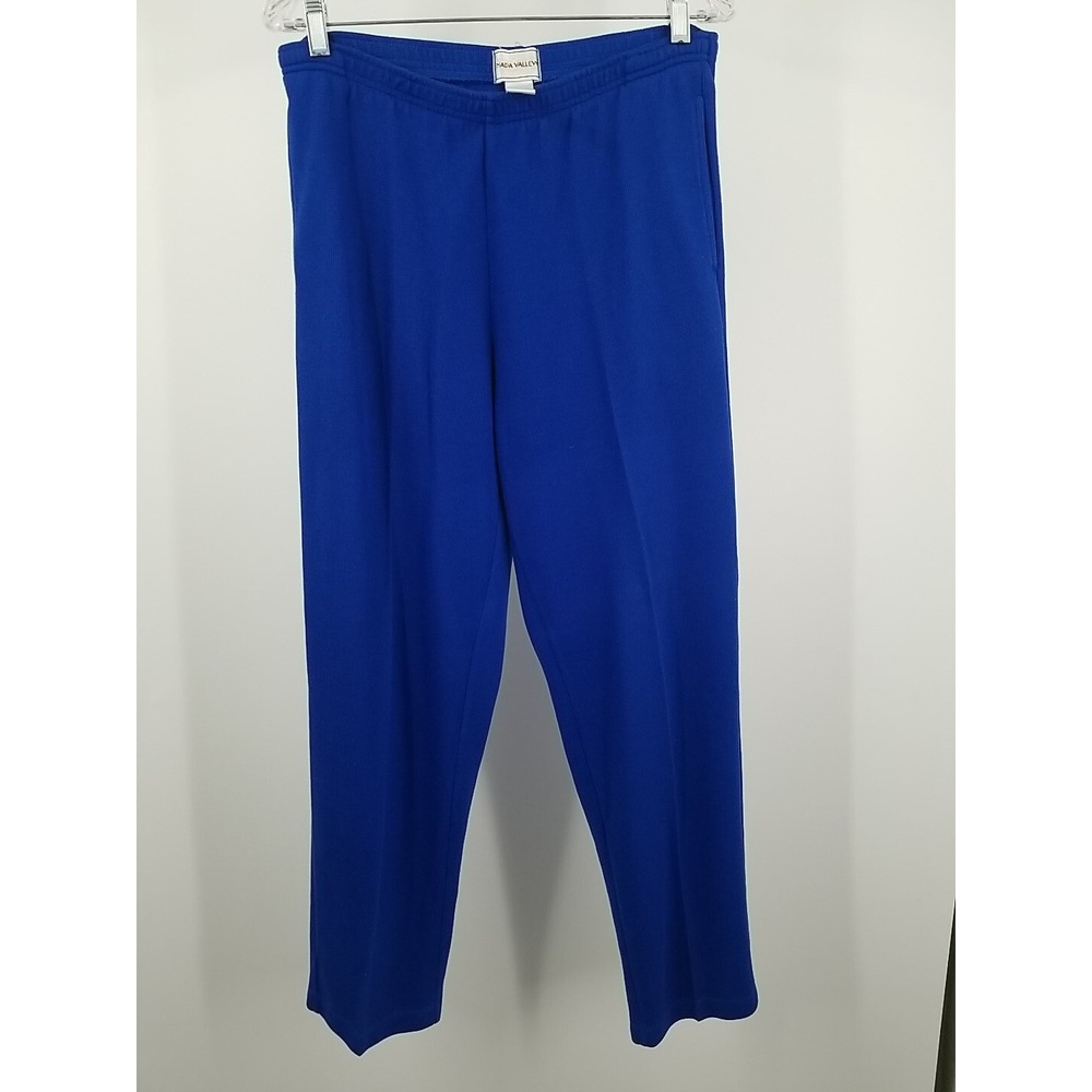 2 PC Napa Valley Jacket Medium & Pants Small Set Embroidered Zipper Front Blue - Picture 7 of 9